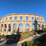 Pula v zimě - koloseum.