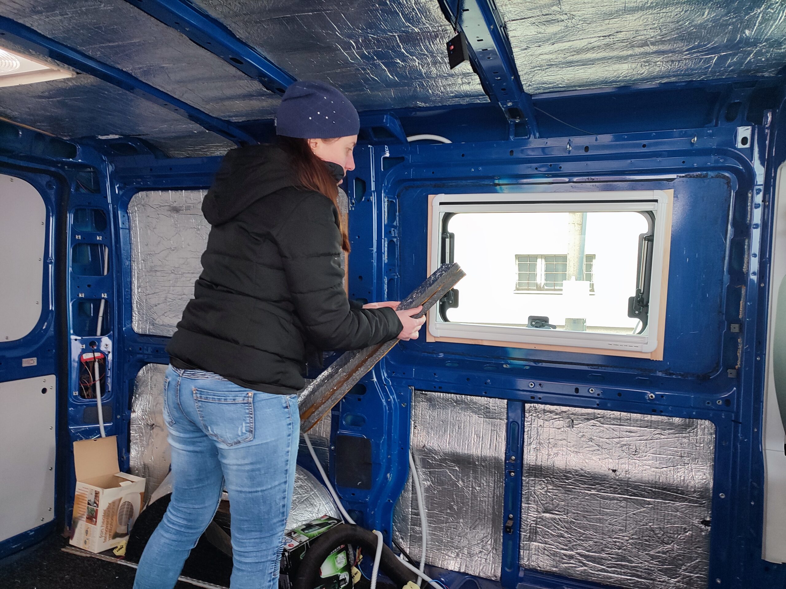 Zateplení obytné dodávky.